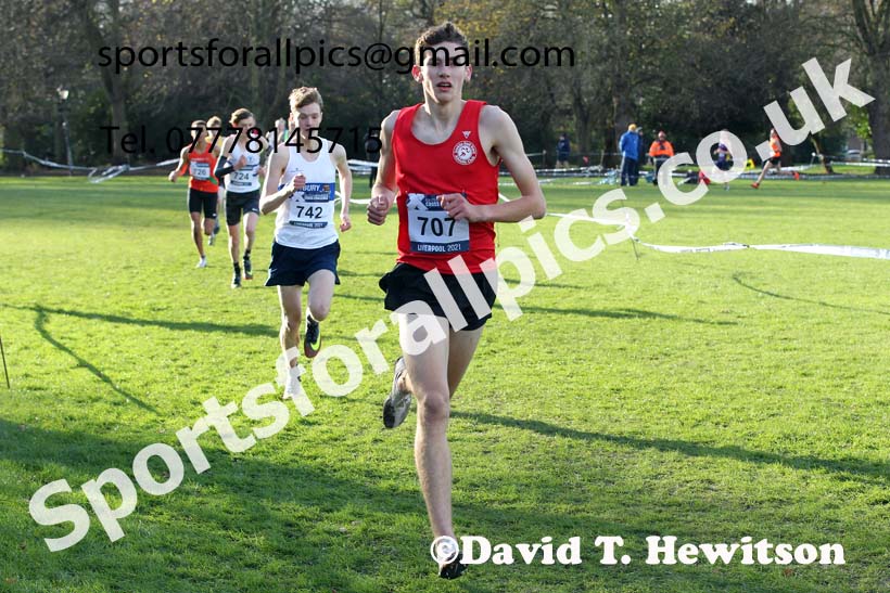 Mens under-17s, European Cross Country Championships Trials, Sefton Park, Liverpool. Photo: David T. Hewitson/Sports for All Pics